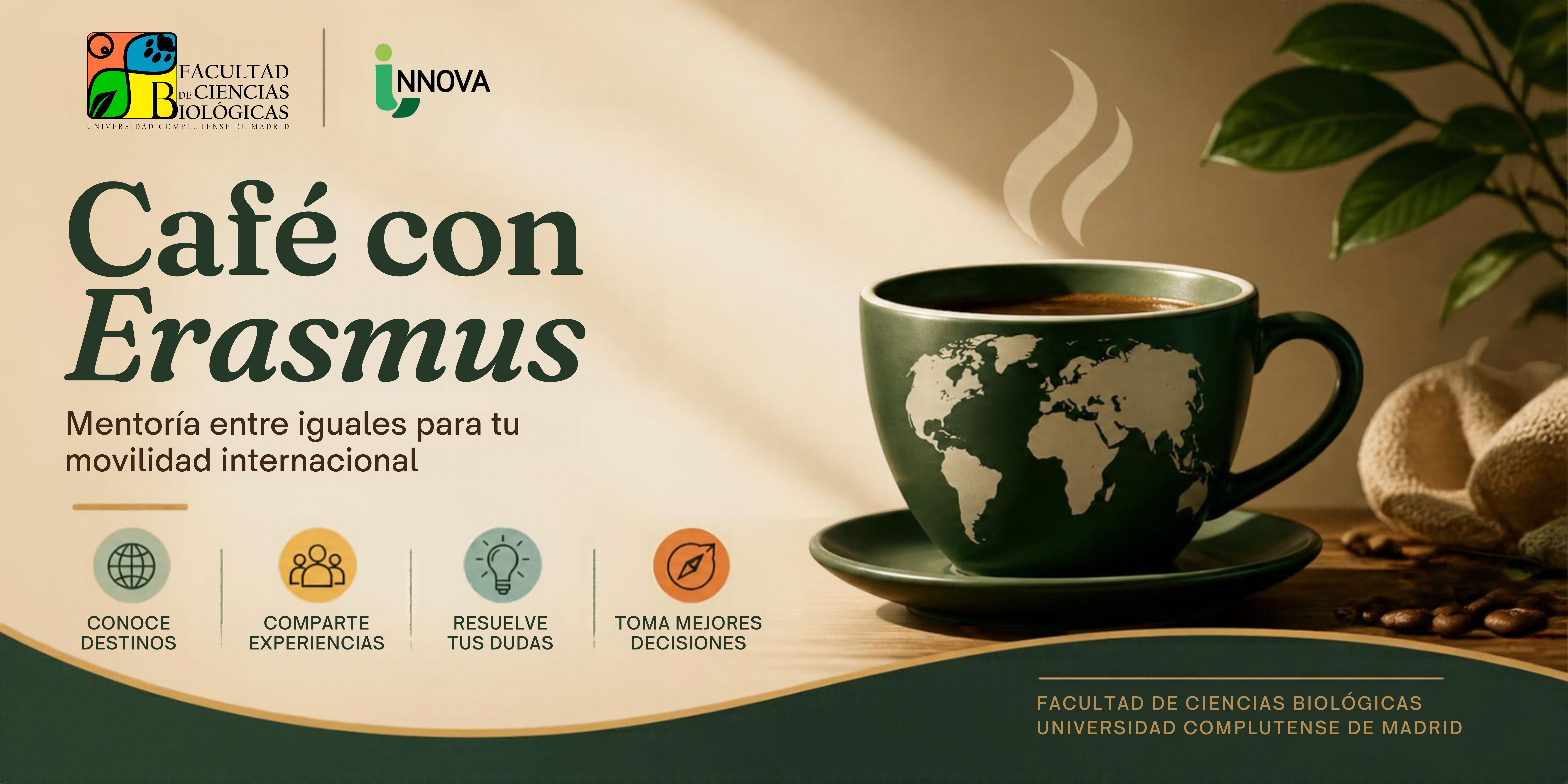 Resuelve tus dudas Erasmus tomando un café